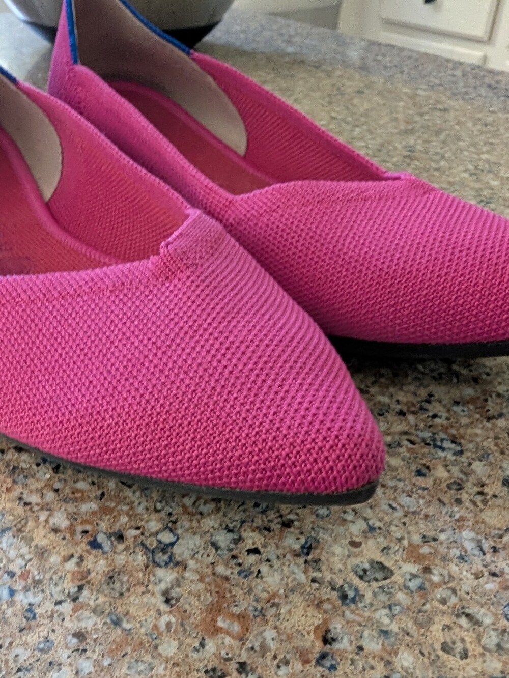 Pointed Knit Flats in Pink - Rothys - Picture 3 of 5